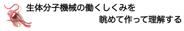 生体分子機械の働くしくみを眺めて作って理解する